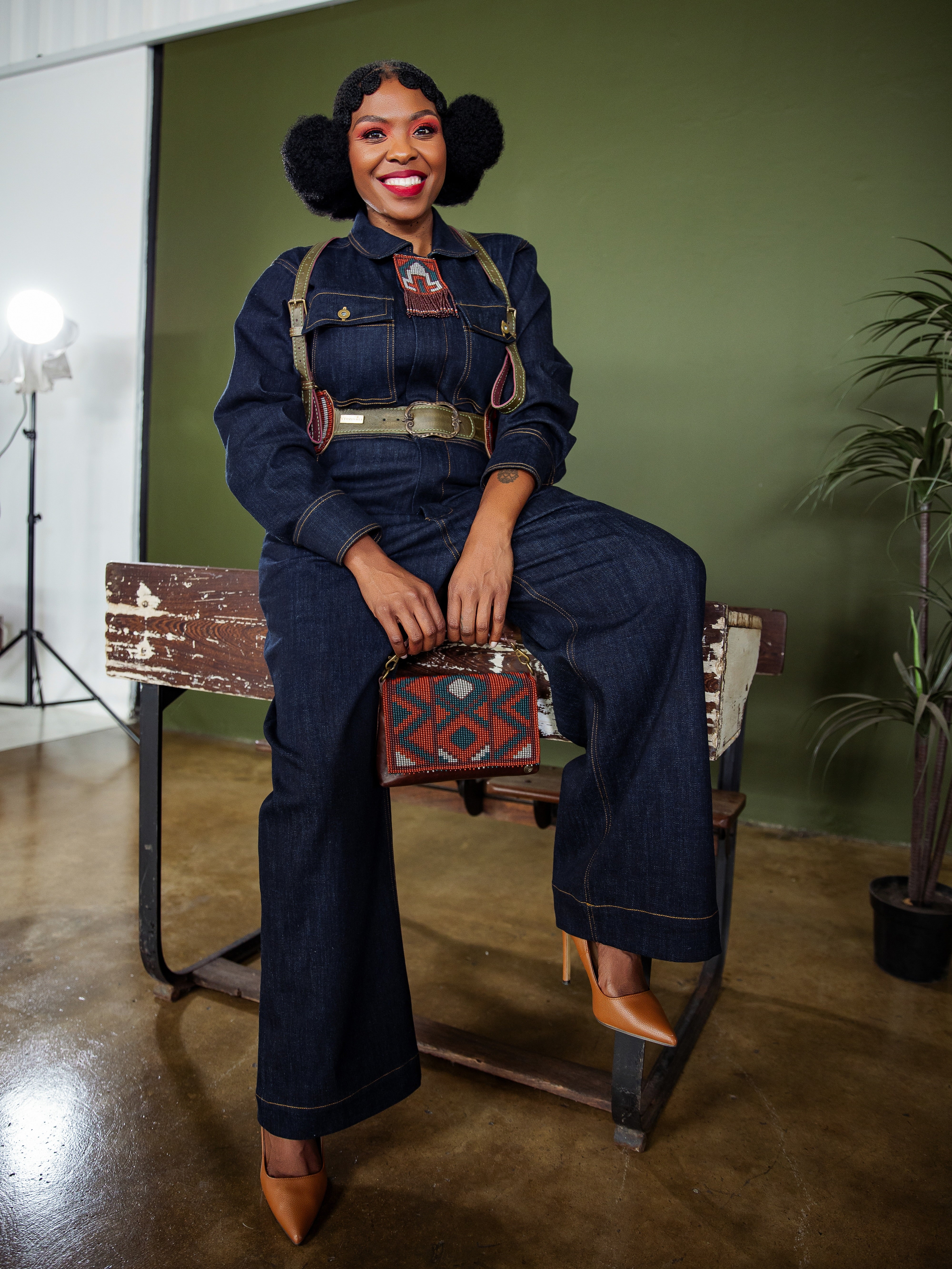 Military Brown Mini Sling Bag