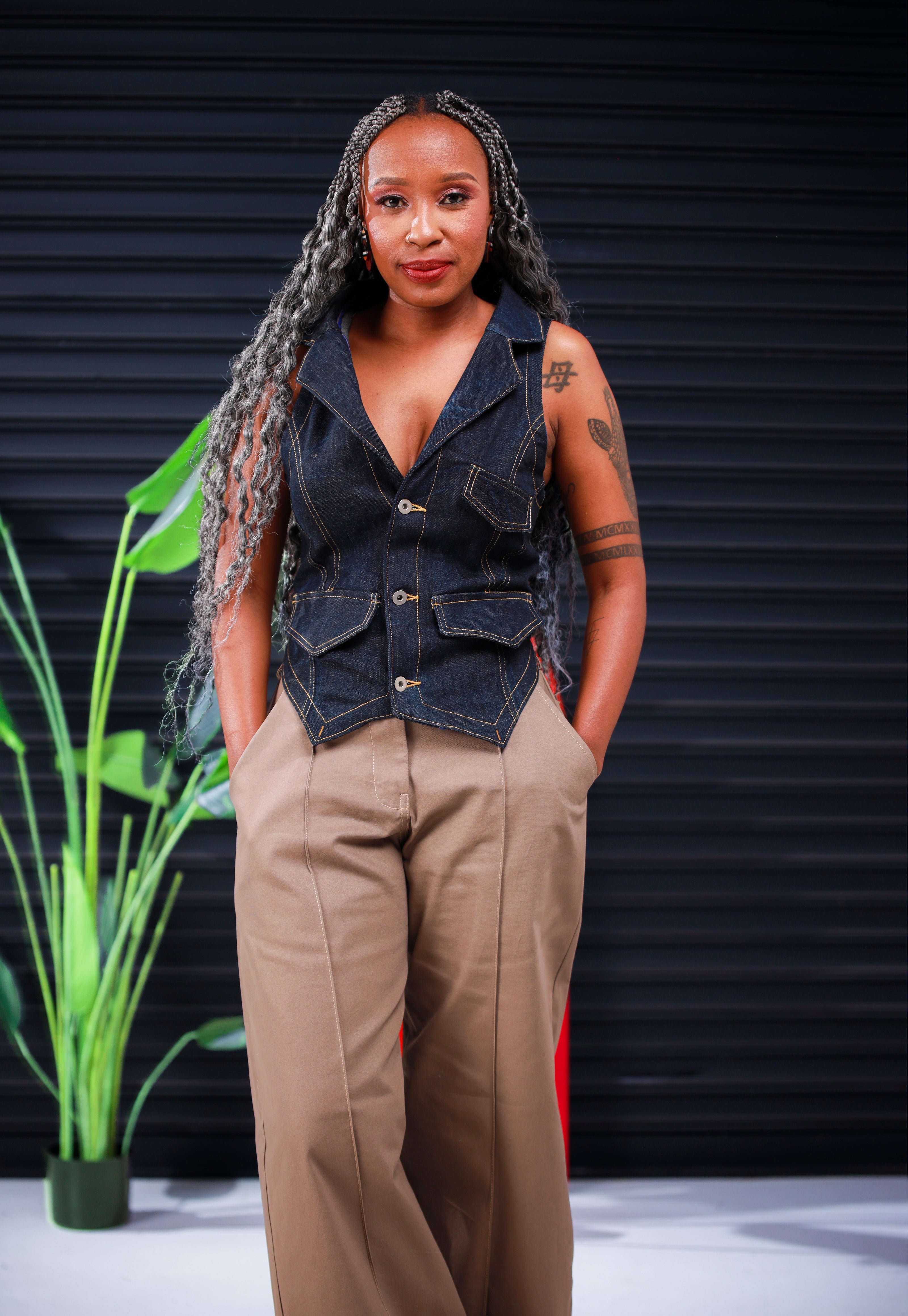 Denim Waist Coat