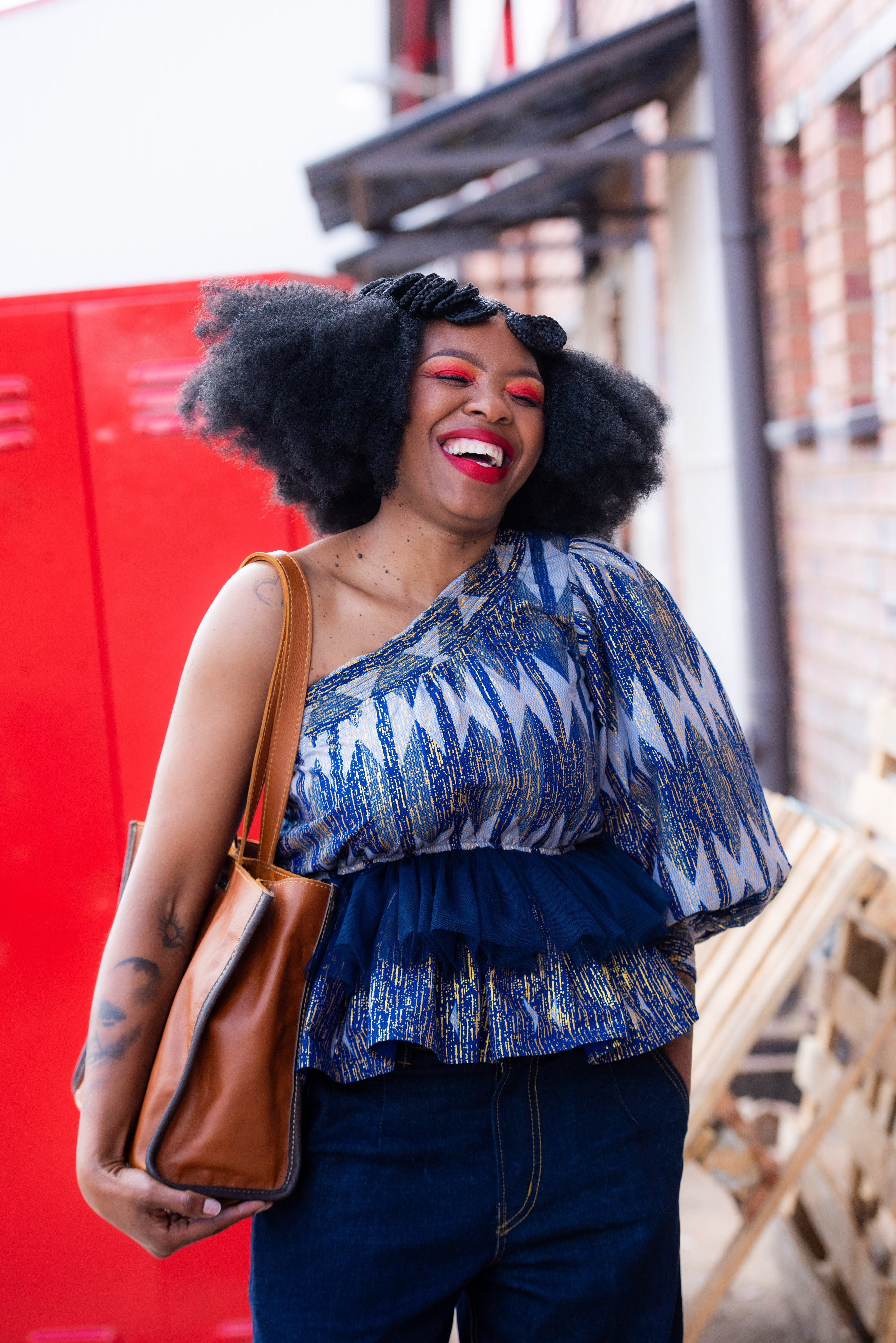 Grace One Sleeve Peplum Top