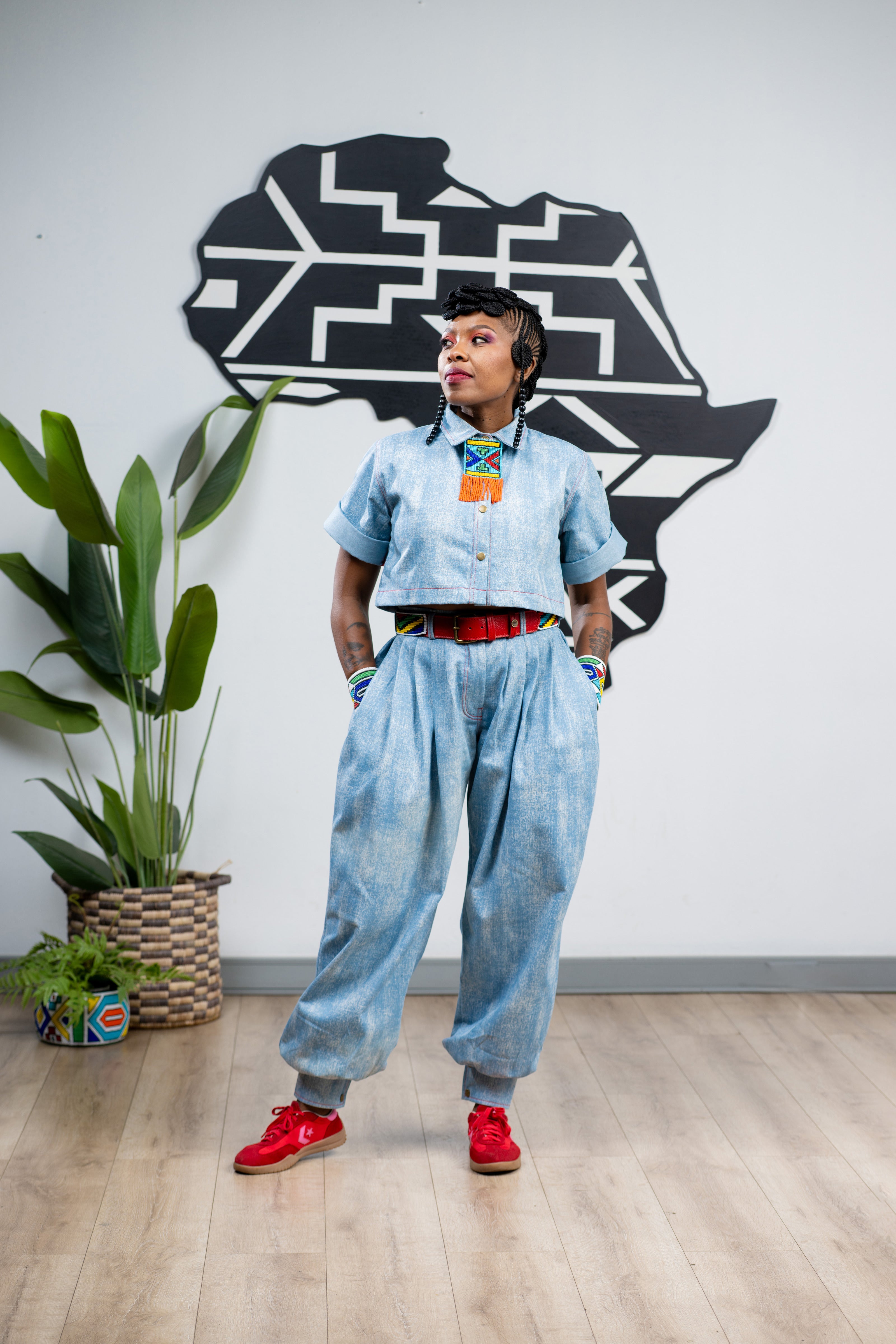 Naledi Denim Bubble Pants