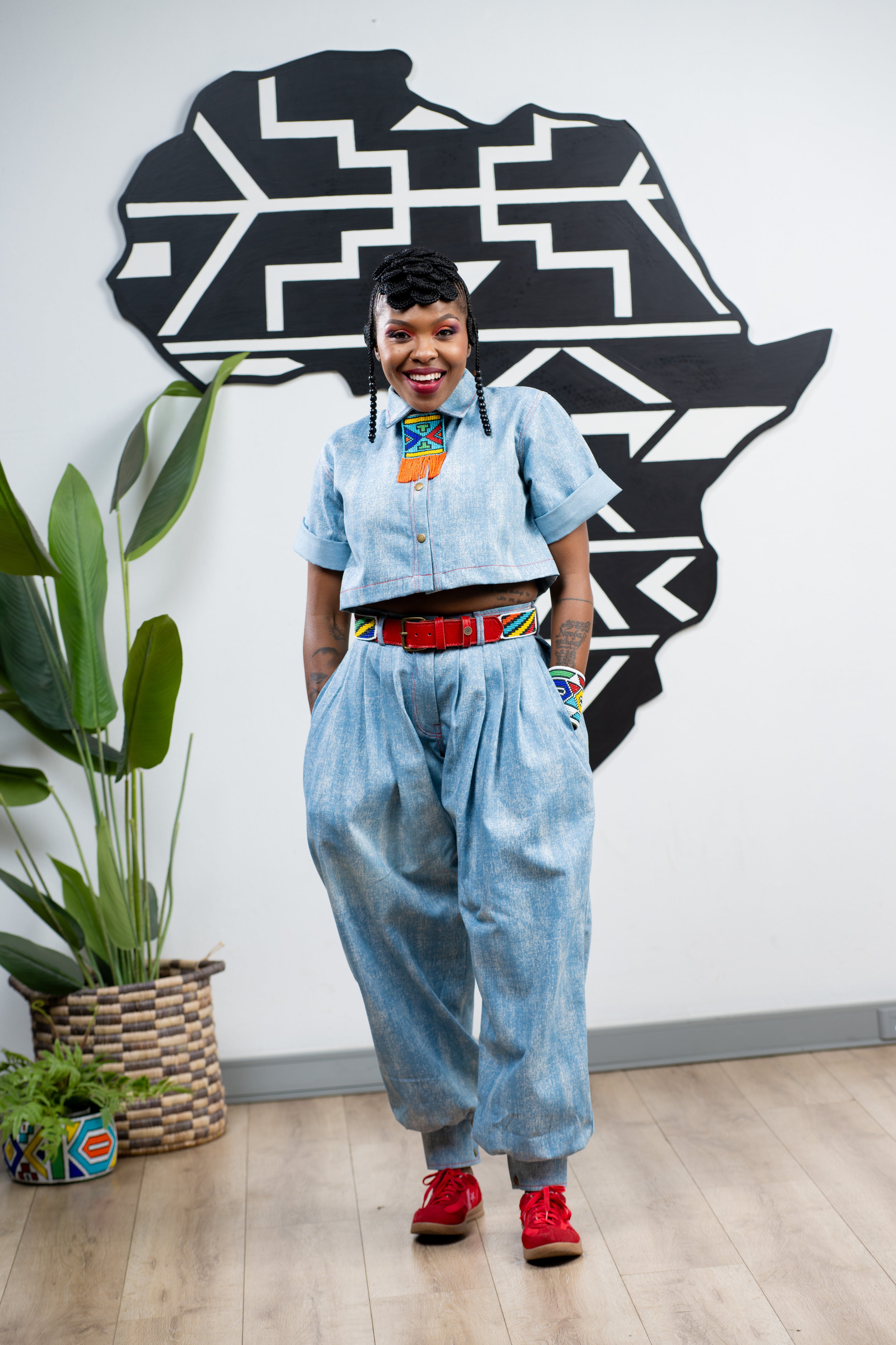 Naledi Denim Bubble Pants