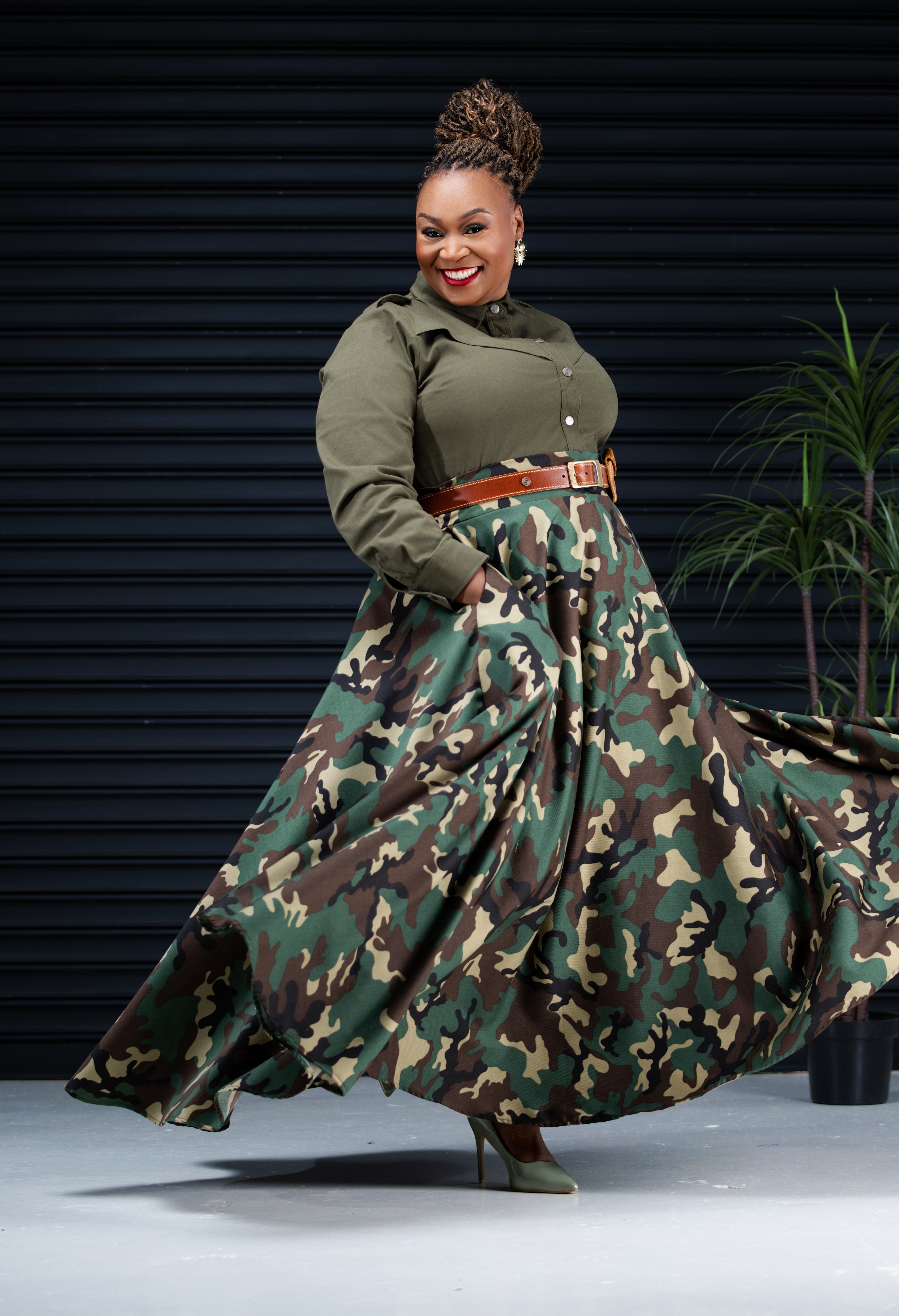 The Camouflage Maxi Skirt