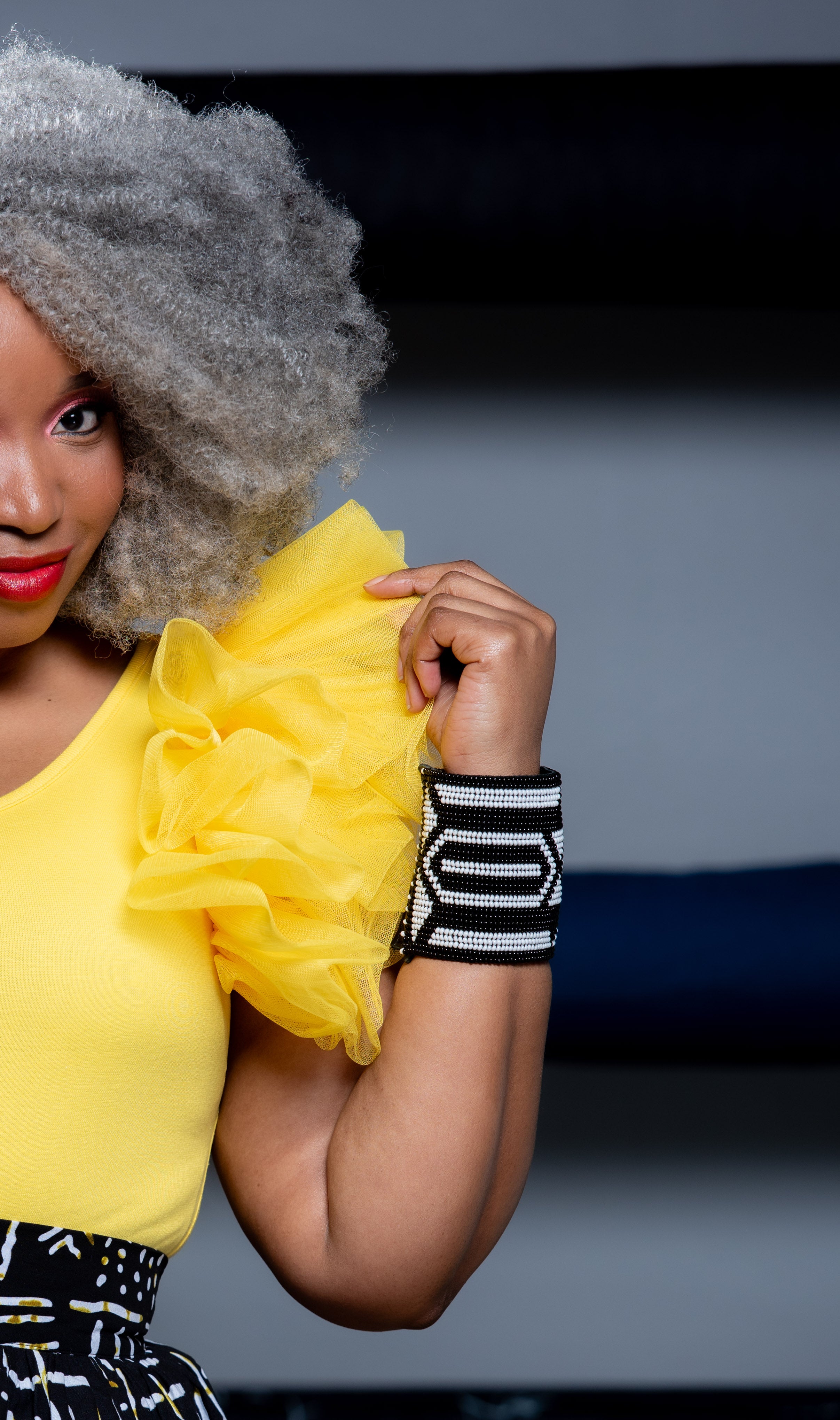 Ntsako Yellow Body Fitted Top