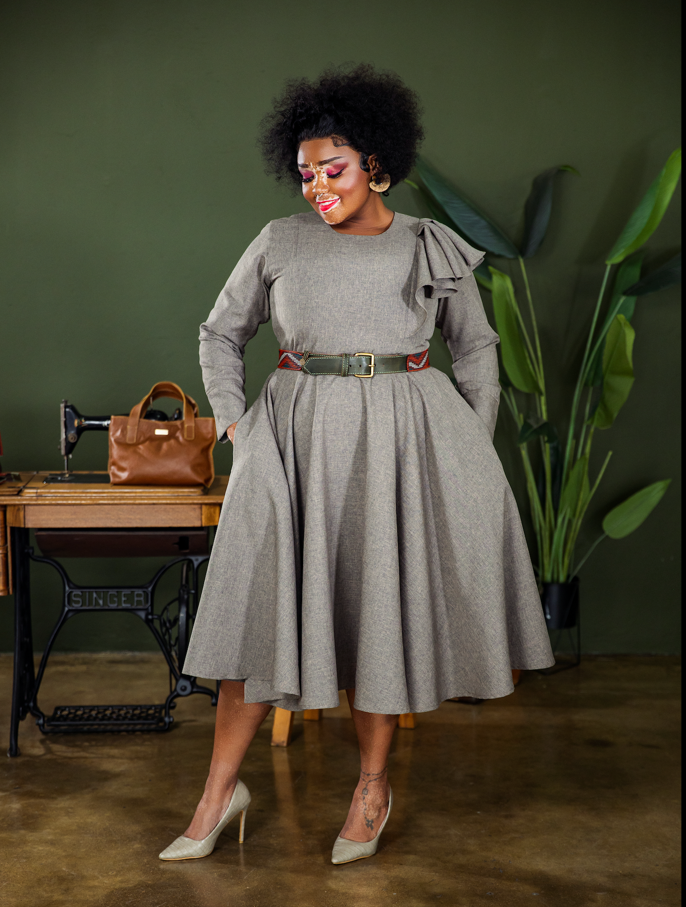Major B Pelpum Sleeve Dress