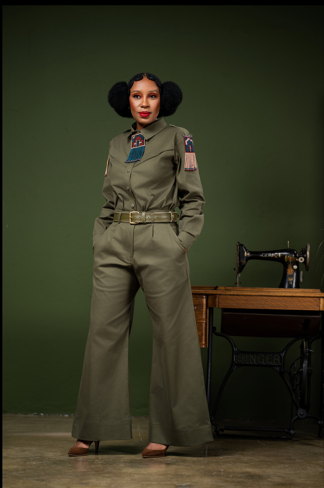 Grace Military Green Pants