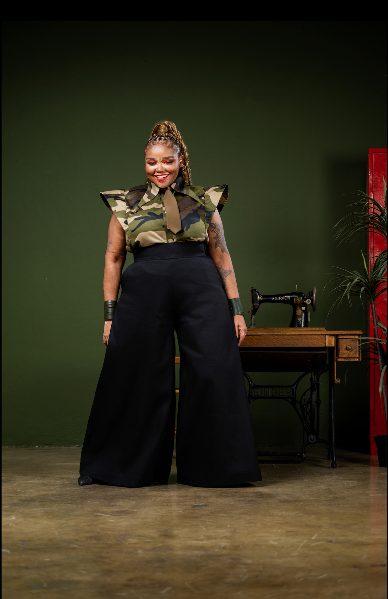 The Black Super Wide Leg Pants