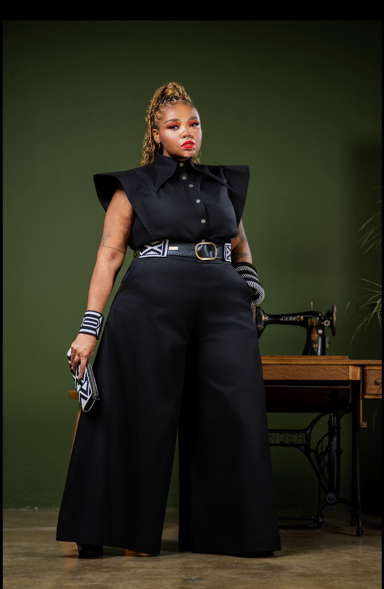 The Black Super Wide Leg Pants