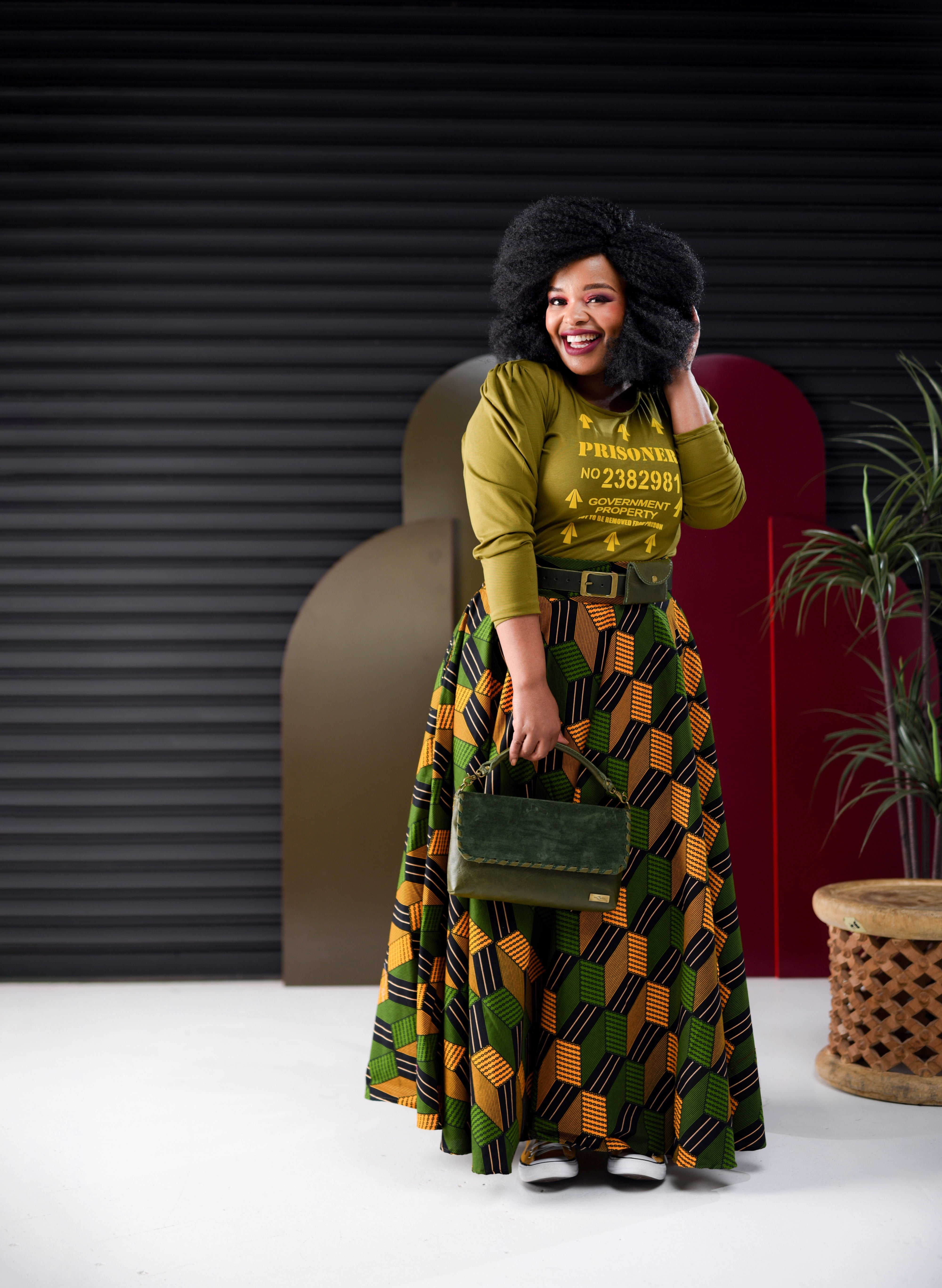 Nomzamo Maxi Print Skirt