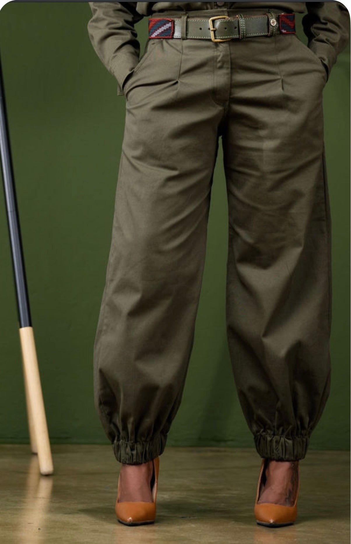 Grace Military Barrel Pants