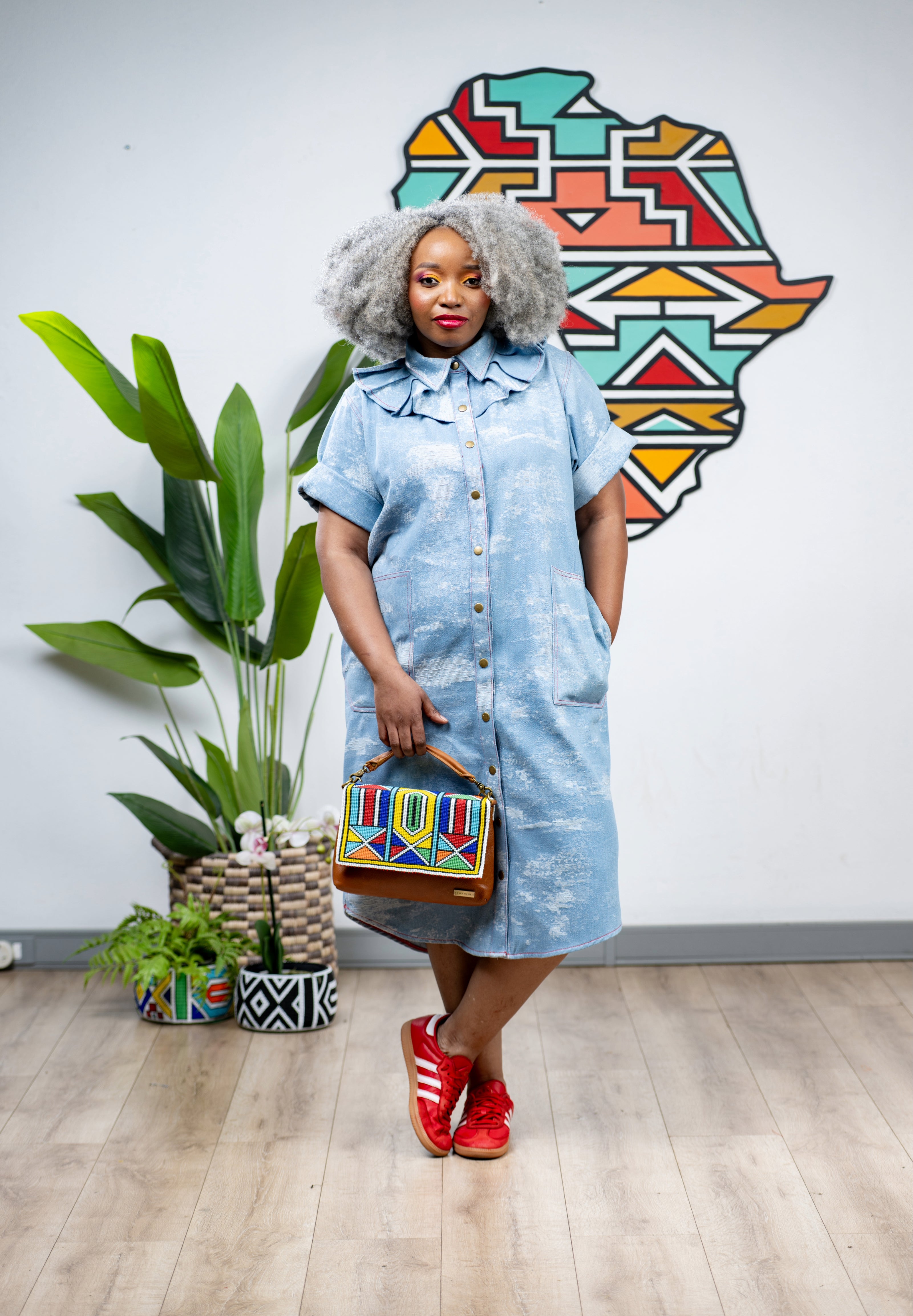 Amahle Denim Shirt Dress