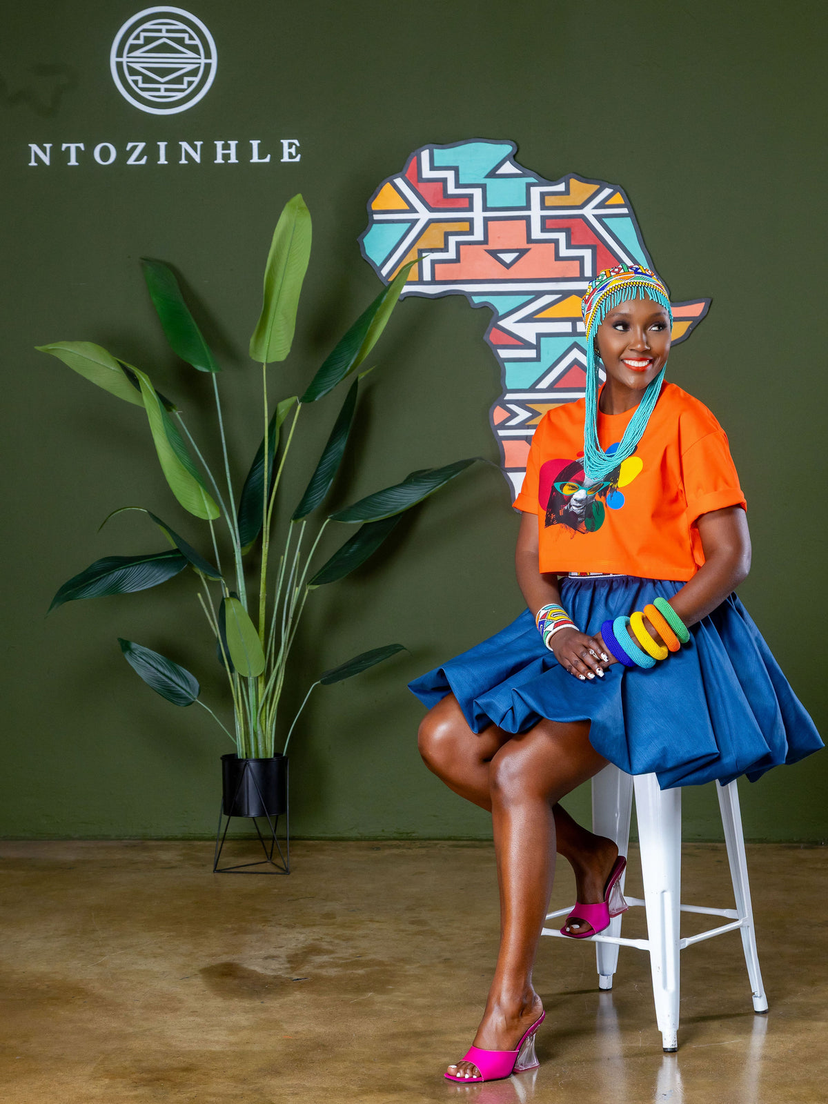Ndlovukazi -  Beaded Beret