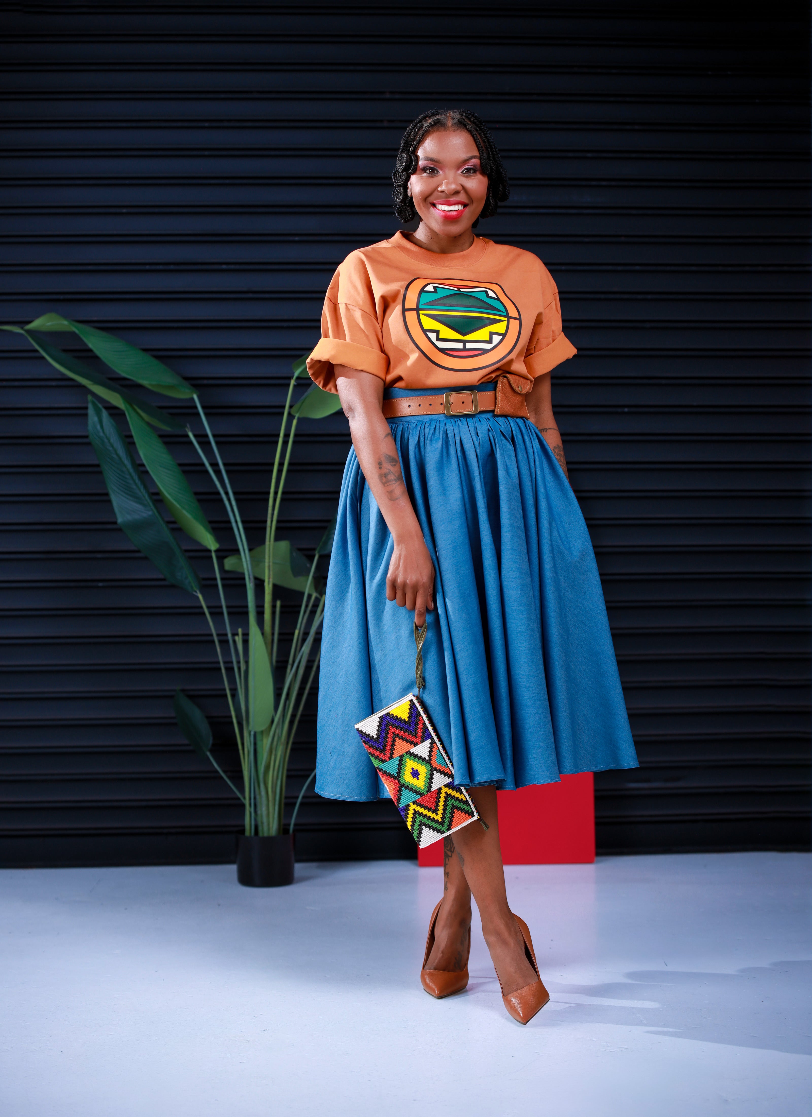 Ntozinhle Burnt Orange Oversized T-Shirt