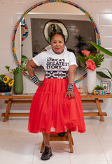 Red  Love Tutu Skirt