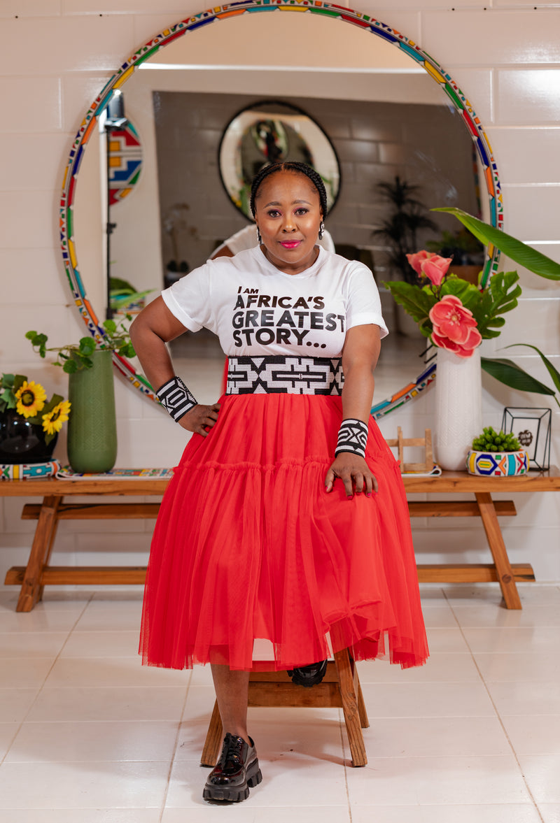 Red  Love Tutu Skirt