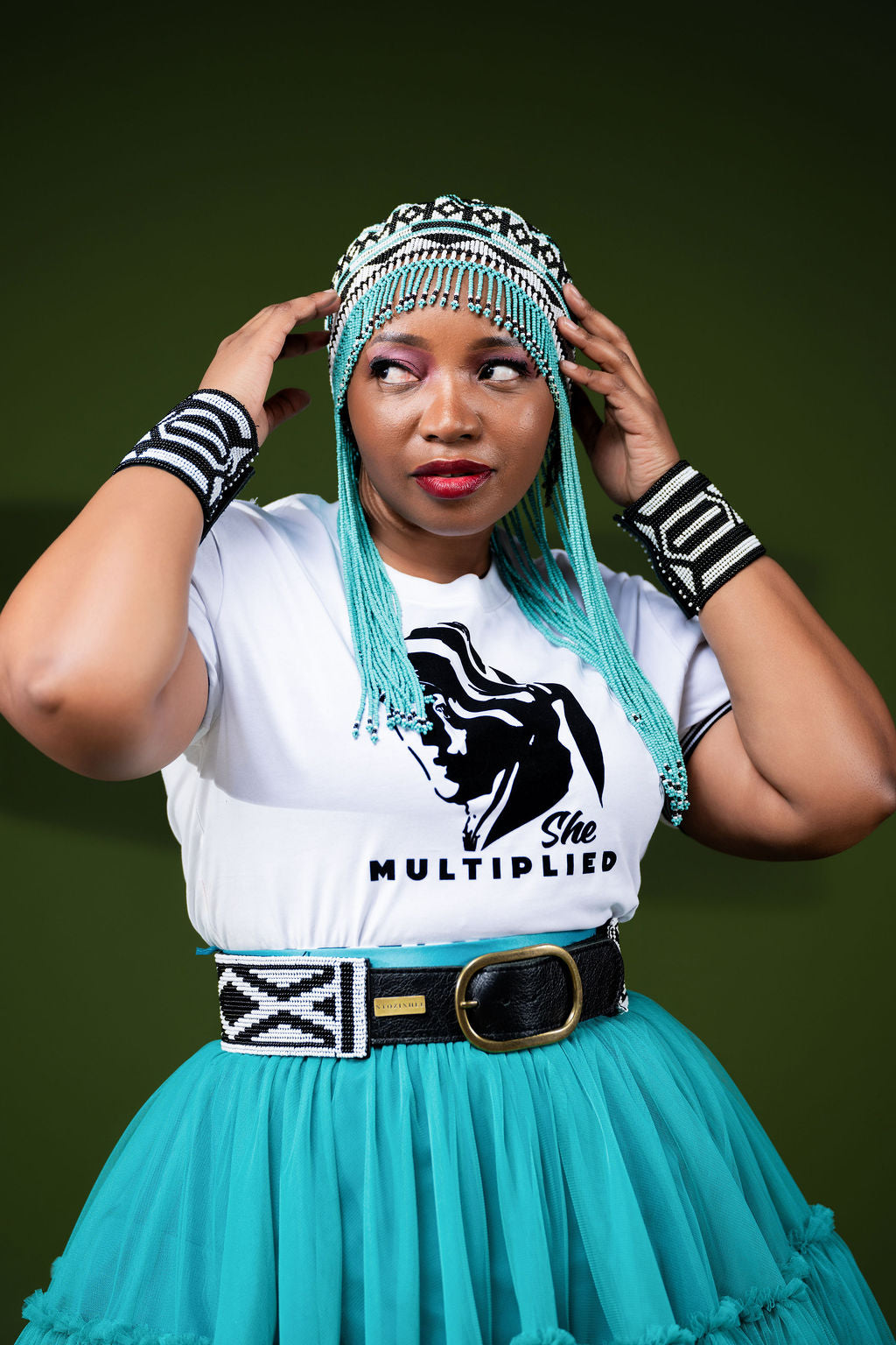 Ndlovukazi -  Beaded Beret
