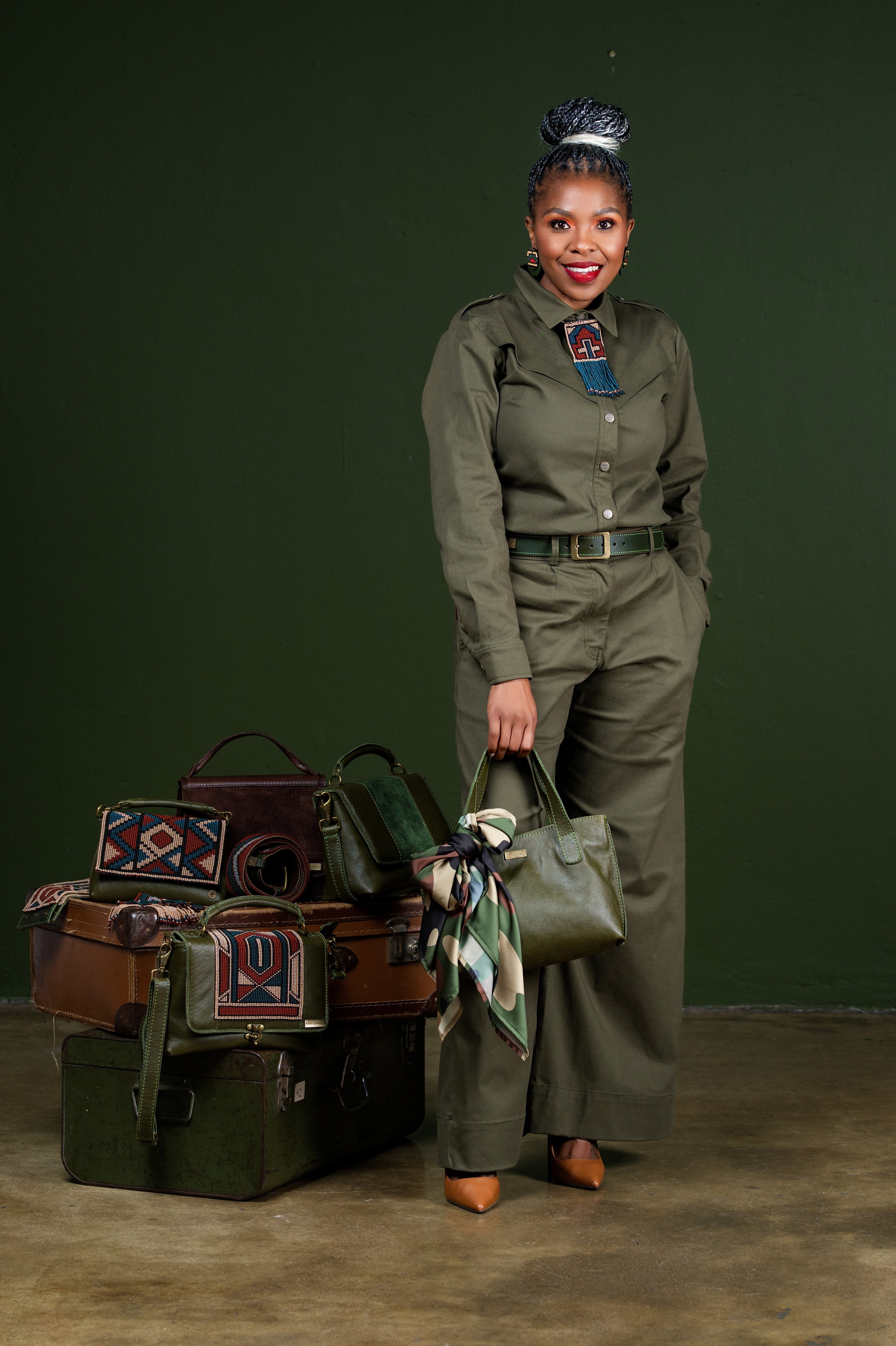 Military Green Tote Bag