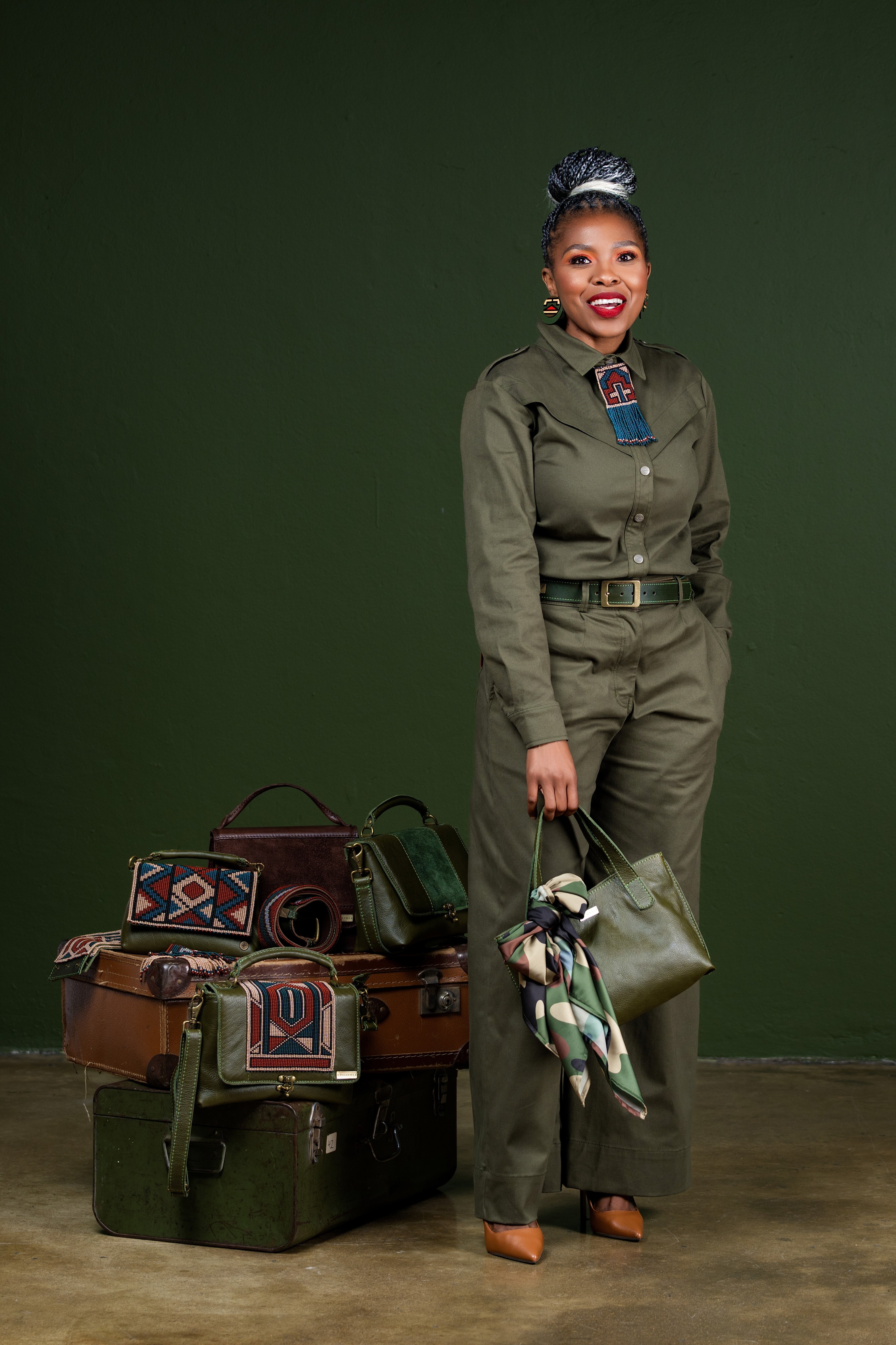Military Green Tote Bag