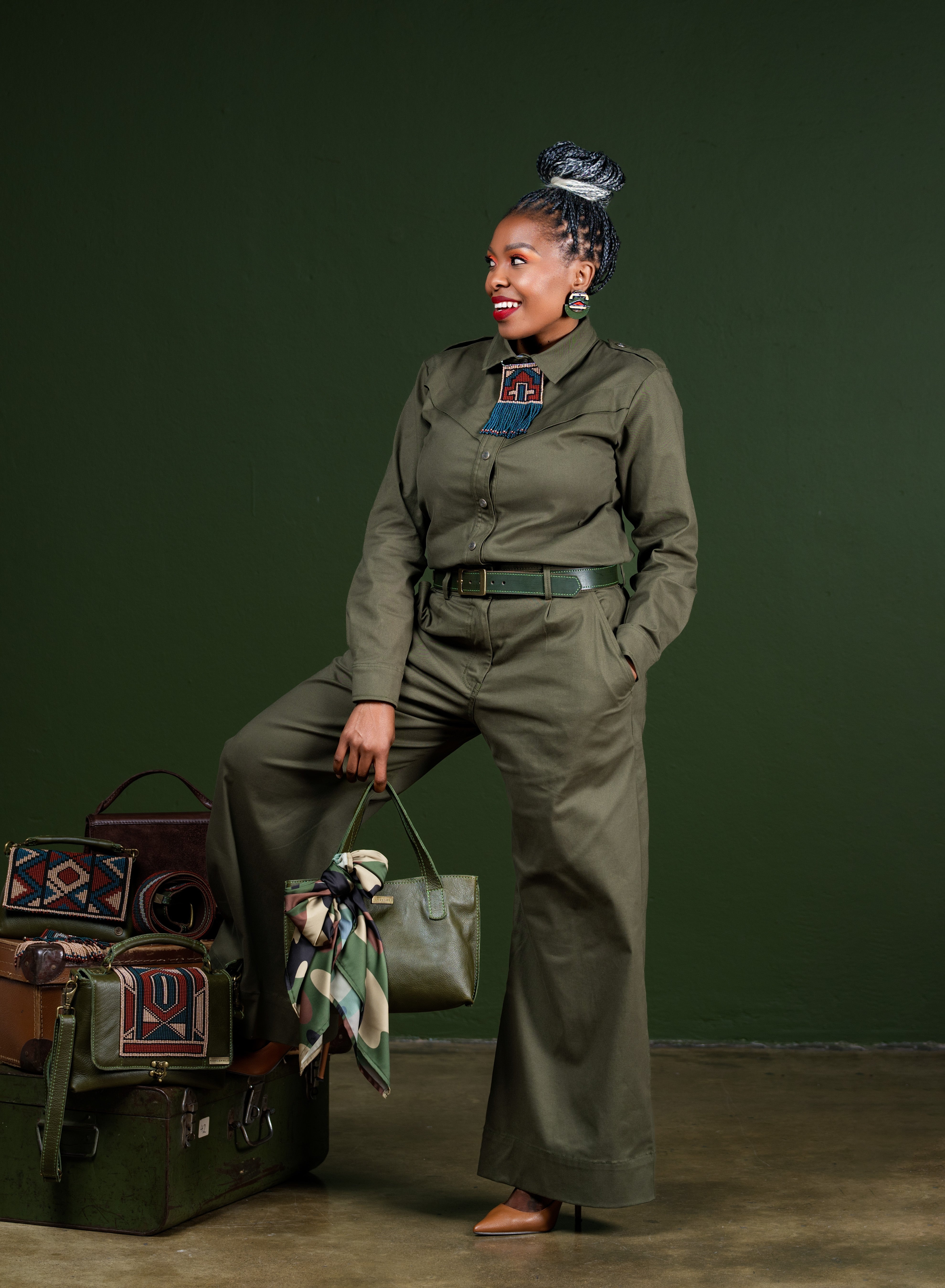 Military Green Tote Bag
