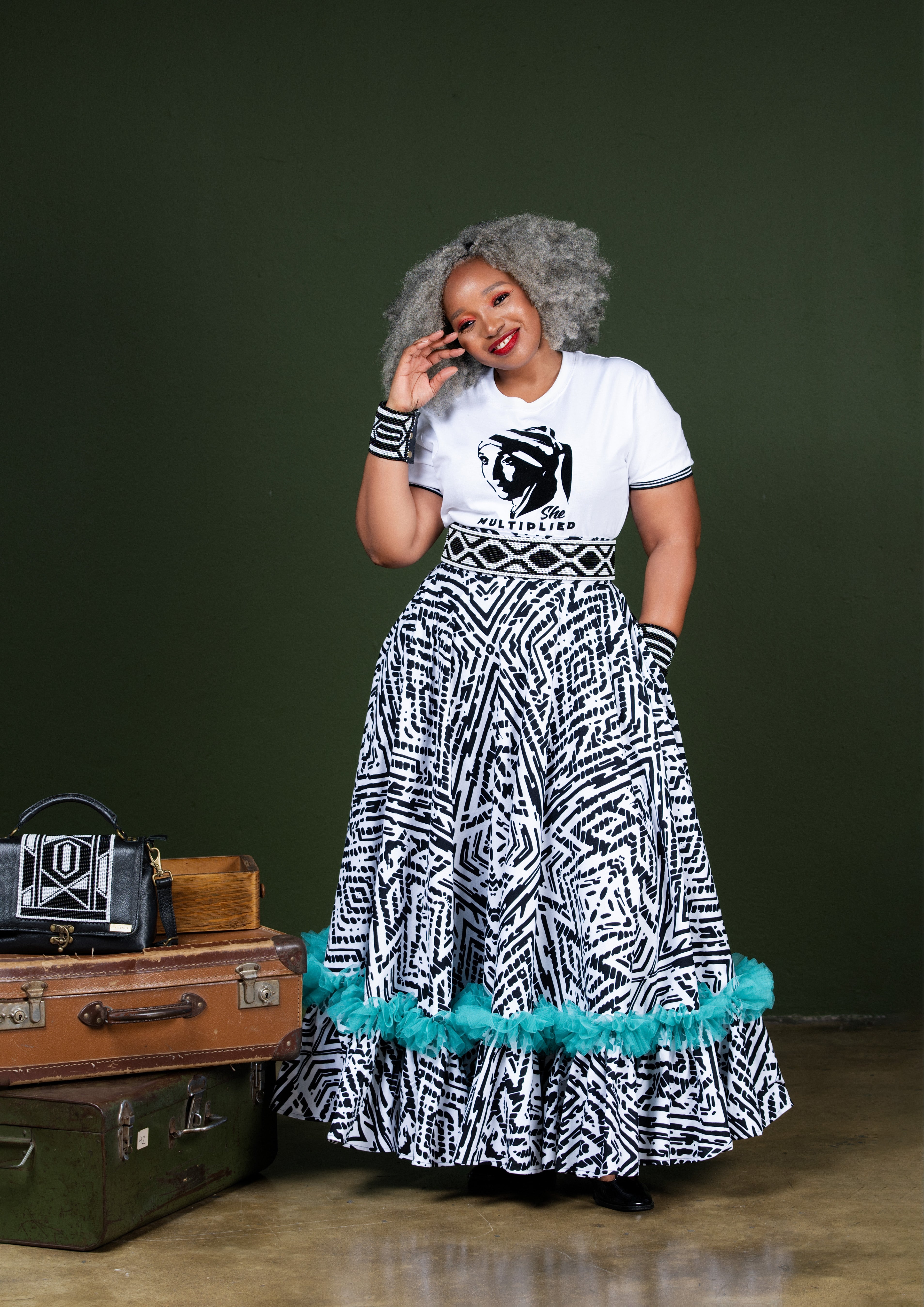Ayanda Print Maxi Skirt