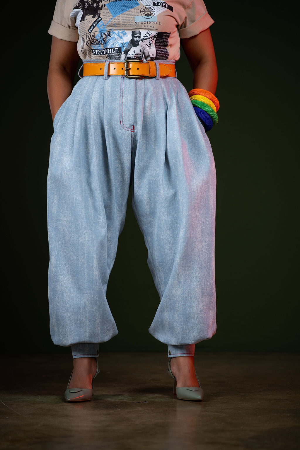 Naledi Bubble Denim Pants