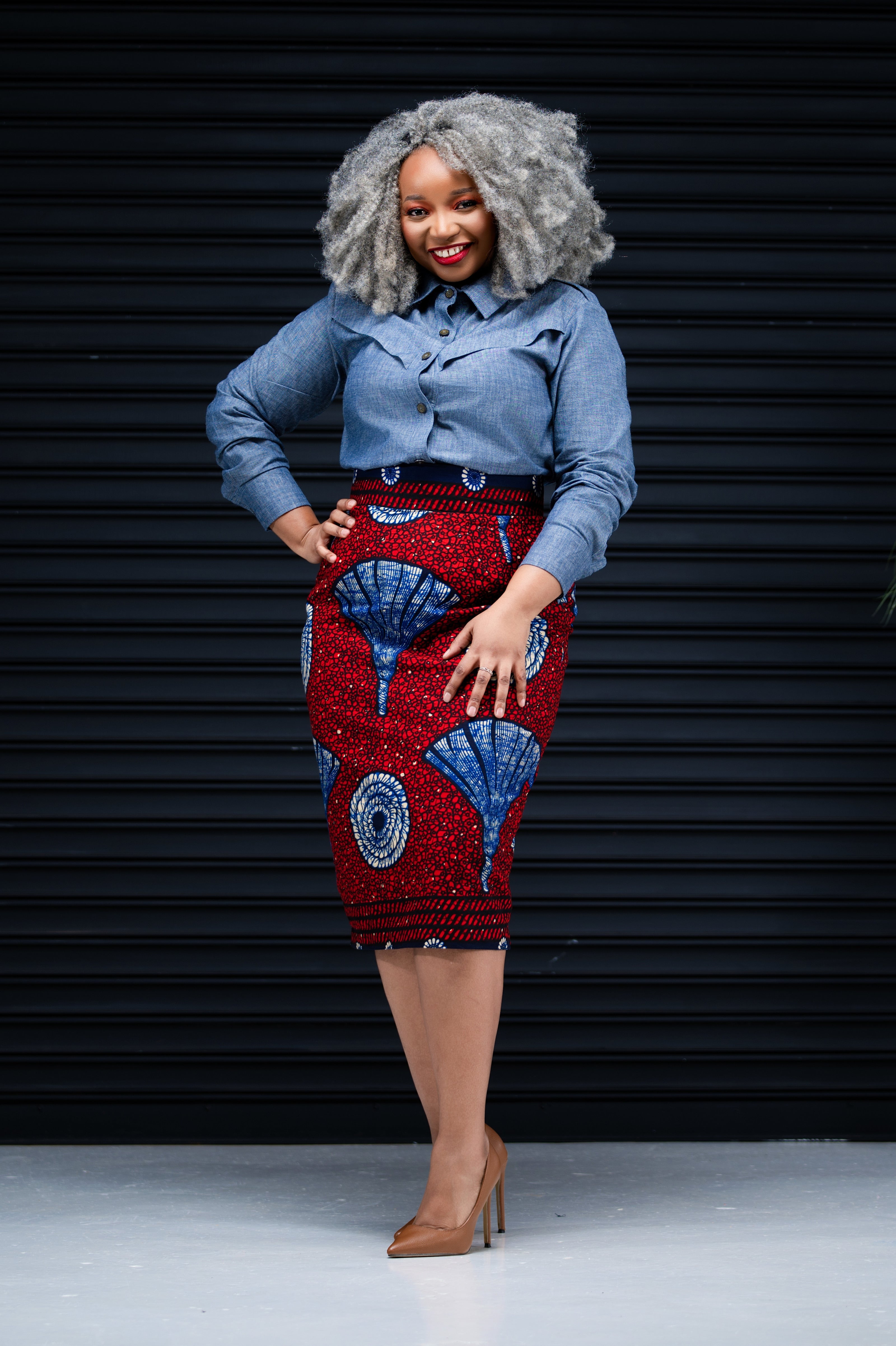 Mbalenhle Printed Pencil Skirt