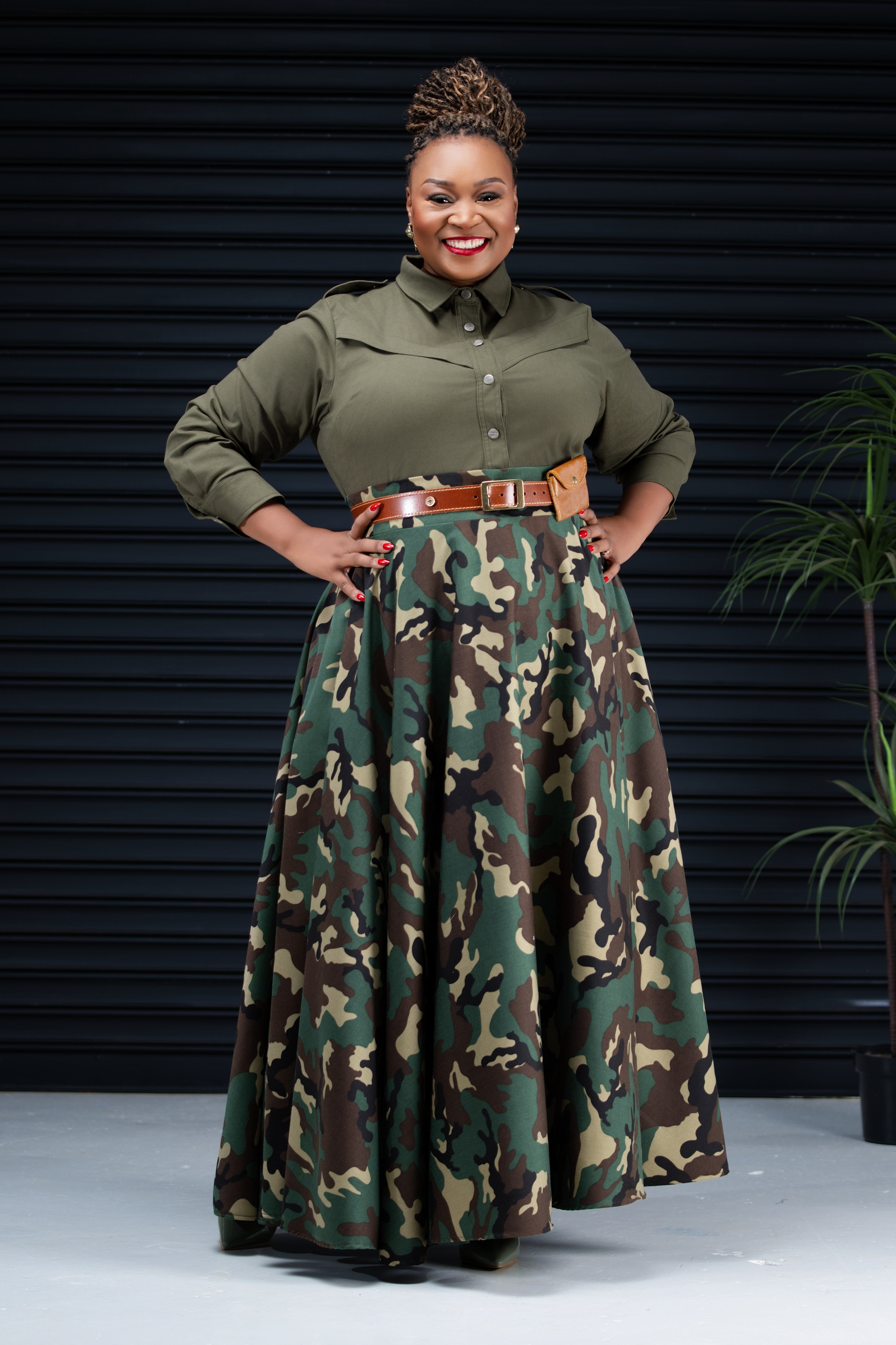 The Camouflage Maxi Skirt