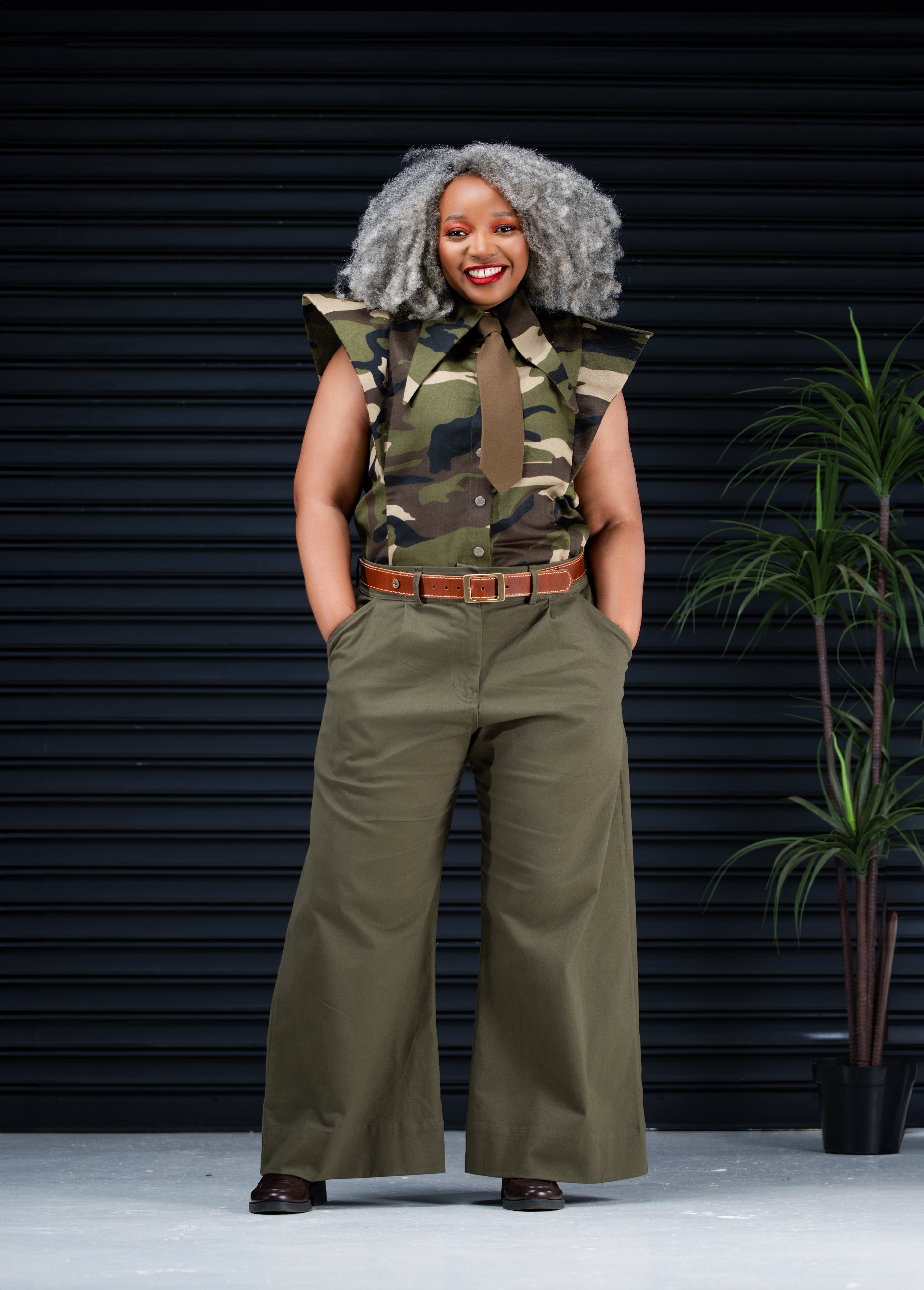 Grace Military Green Pants