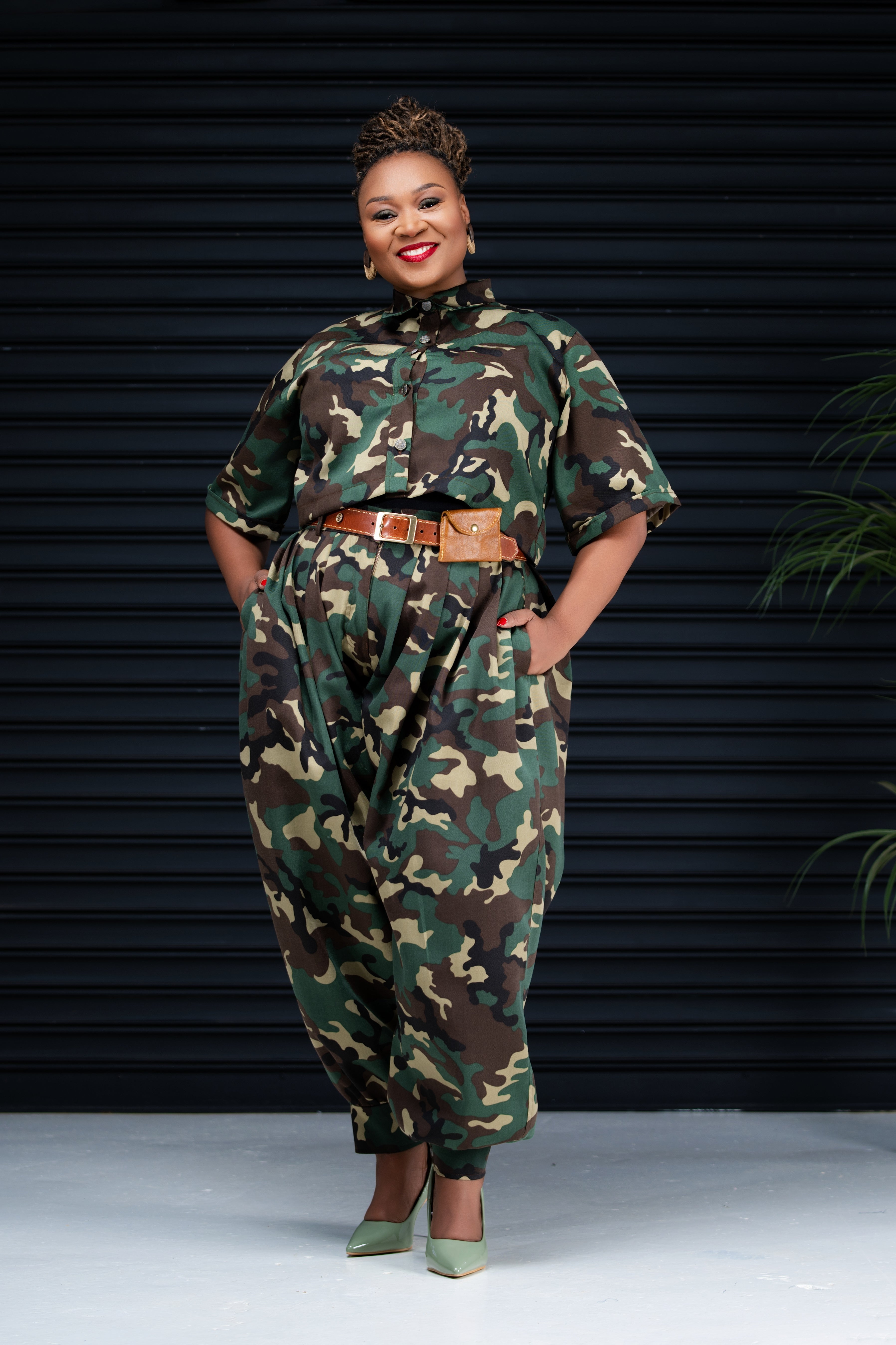 The Cadet Camouflage Crop Shirt