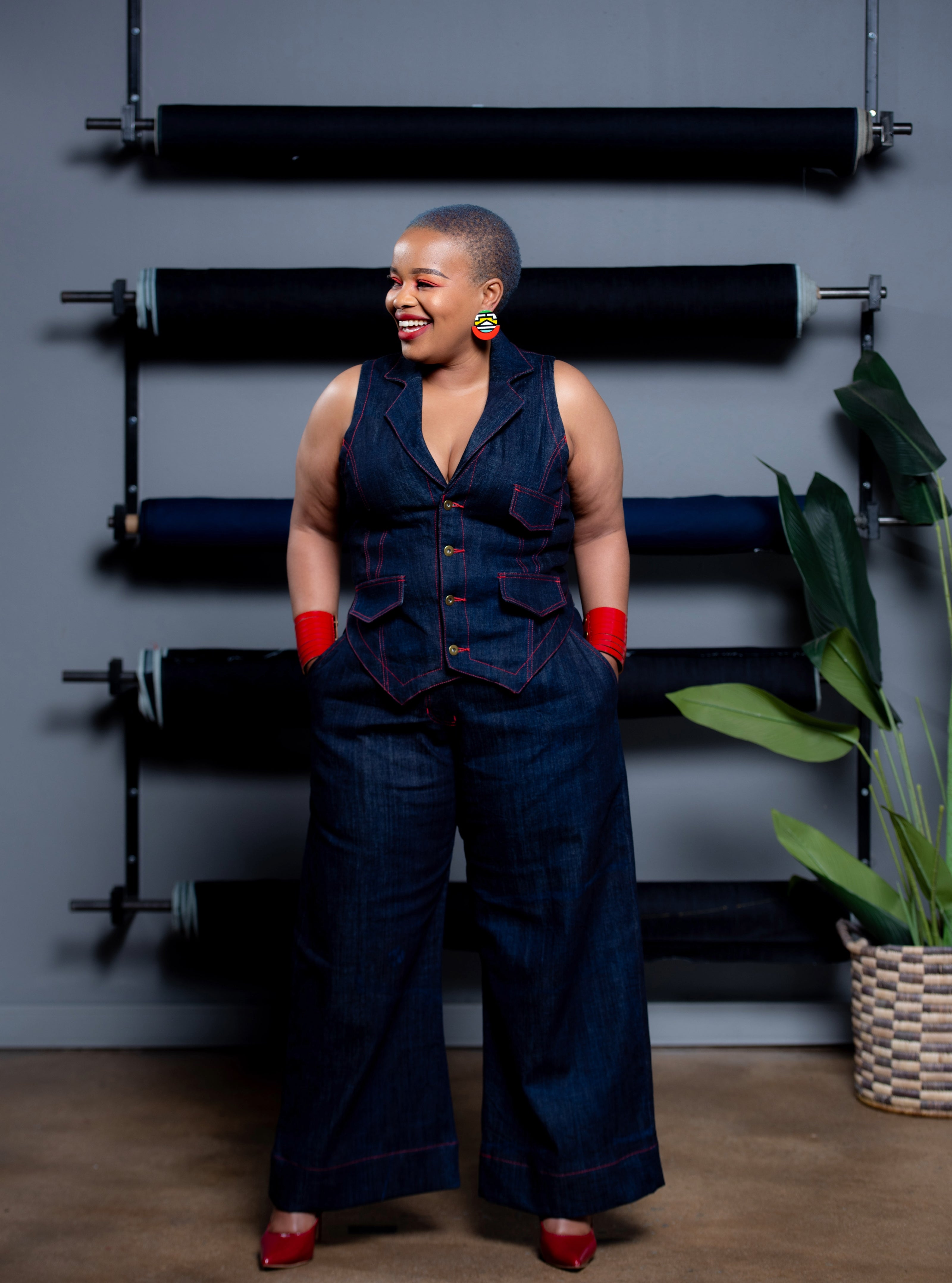 Nompumelelo Denim Waist Coat