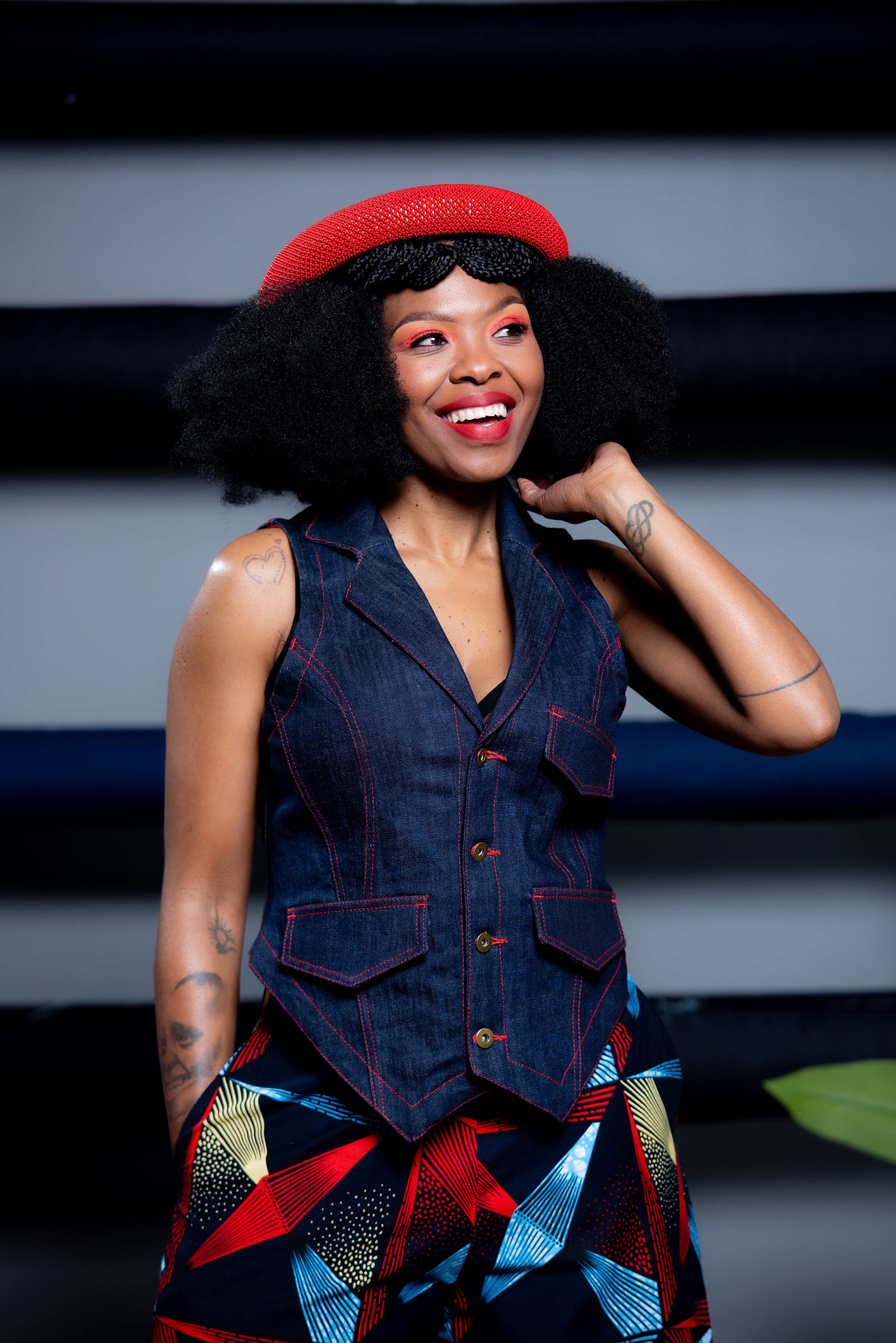 Nompumelelo Denim Waist Coat