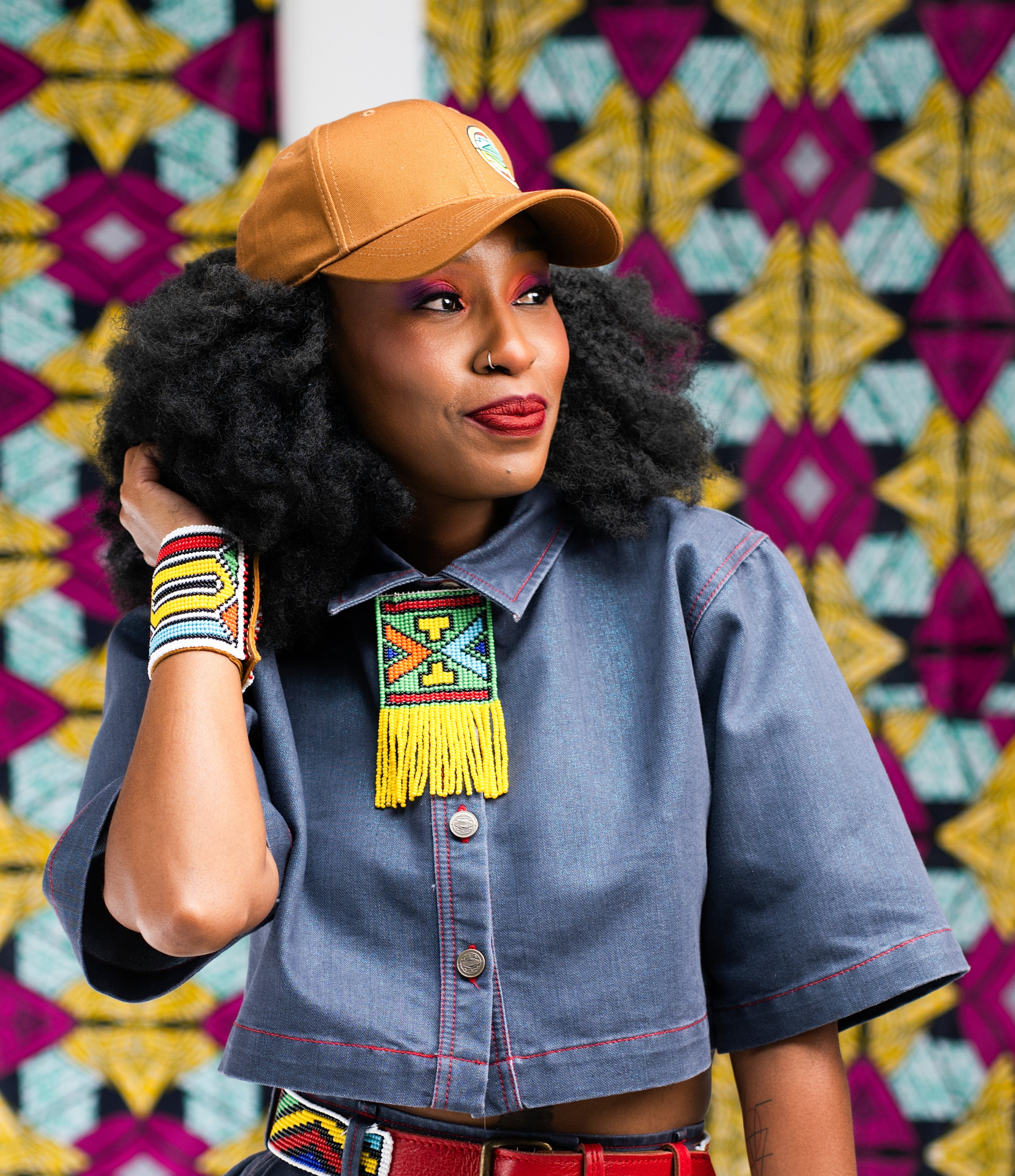 Naledi Denim Crop Shirt Reloaded