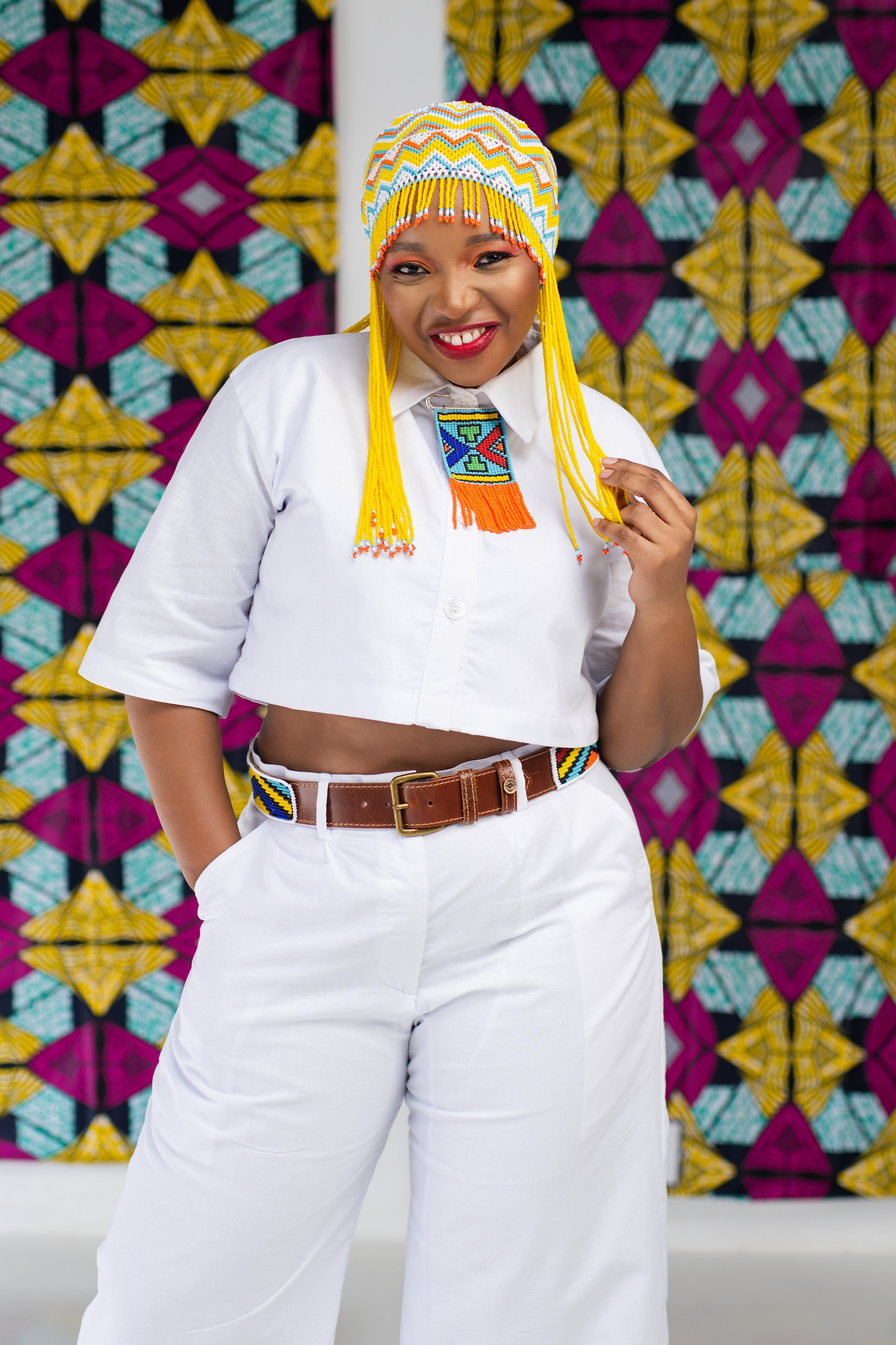 Katlego Linen Crop Shirt