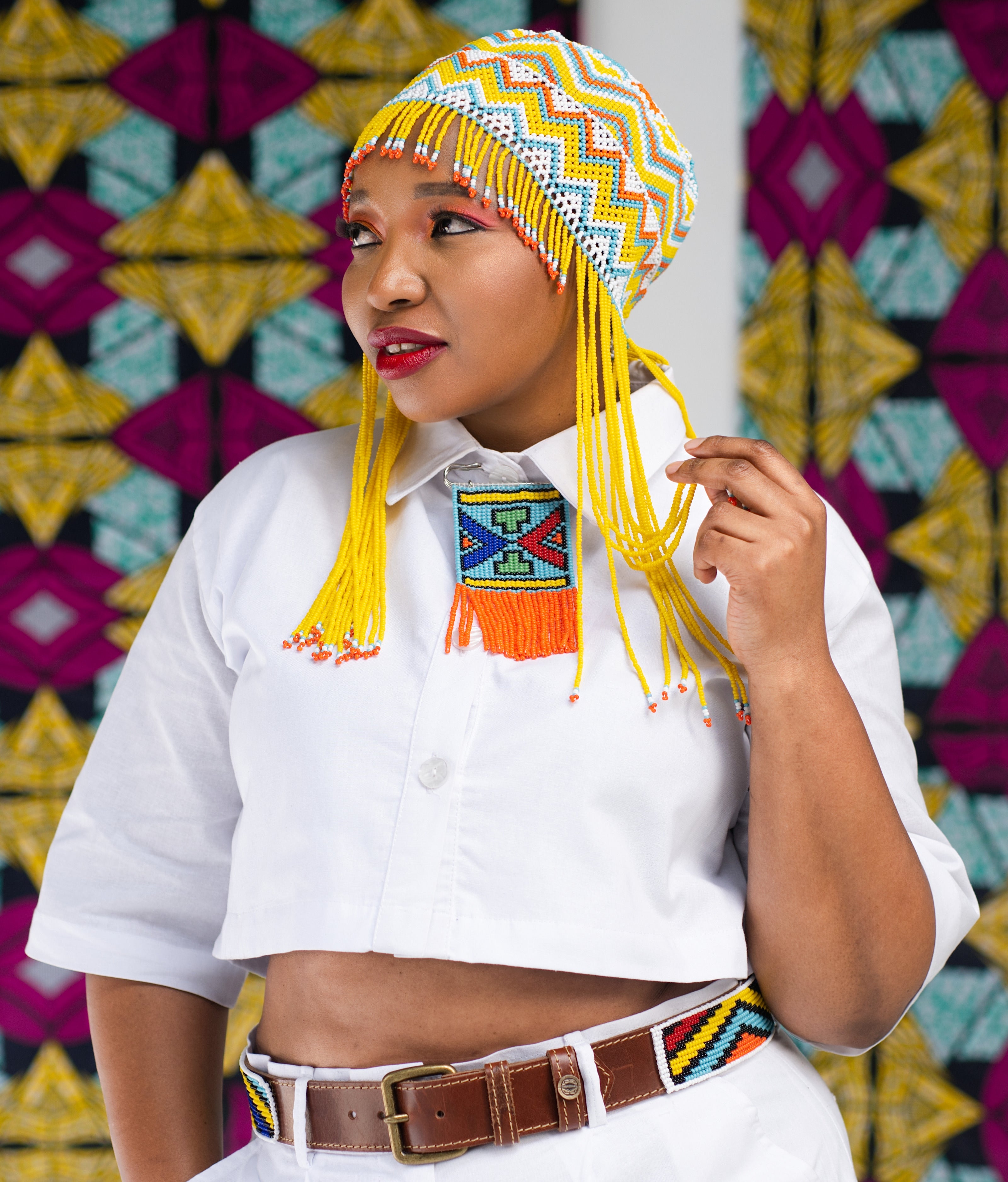 Ndlovukazi -  Beaded Beret