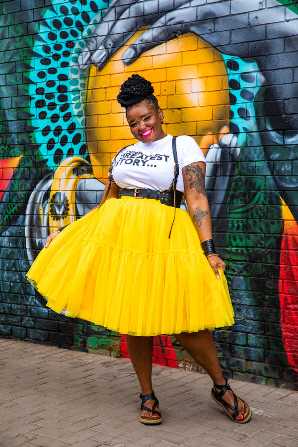 Happy Yellow Tutu Skirt