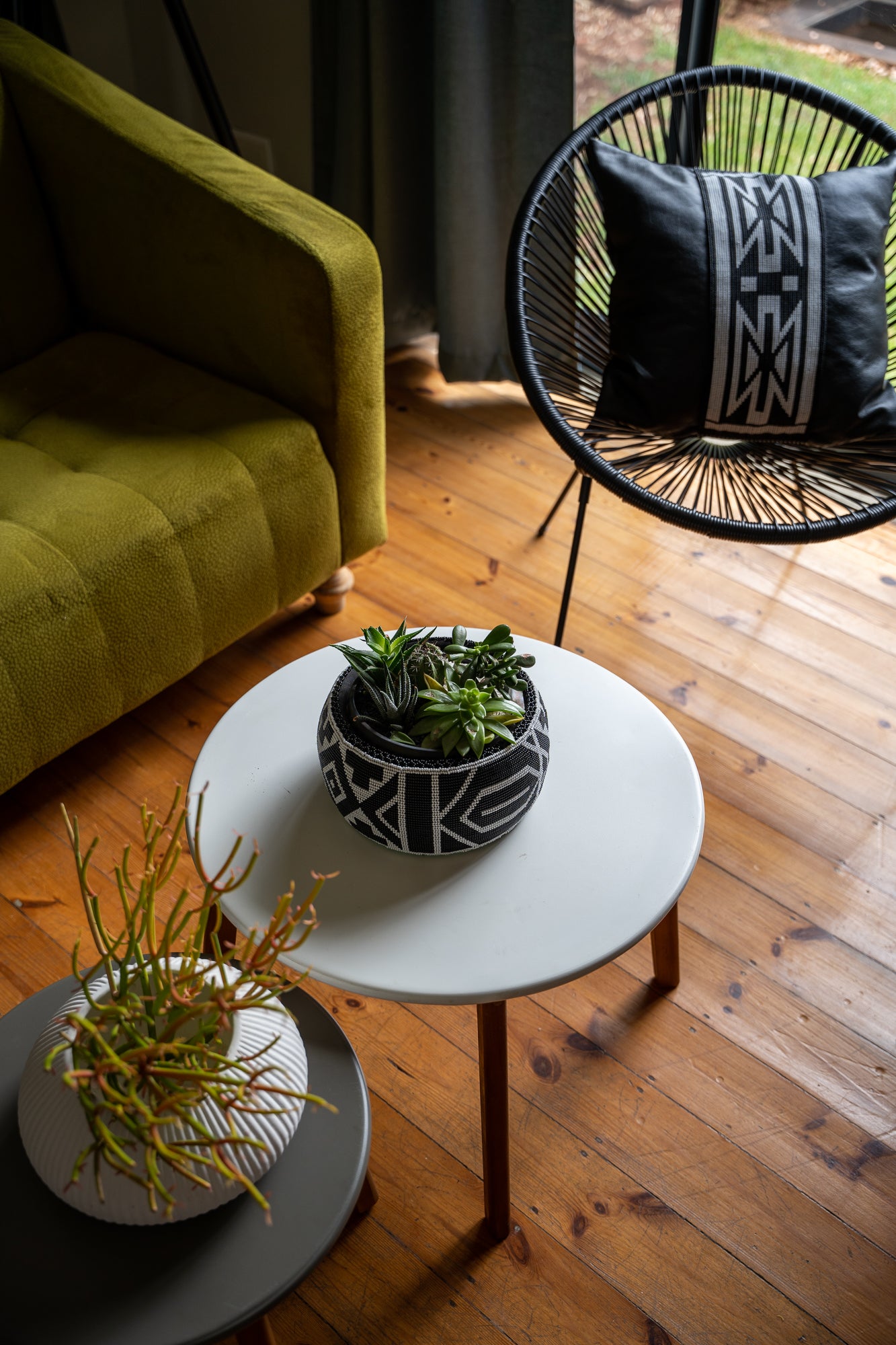 Beaded Pot Planter