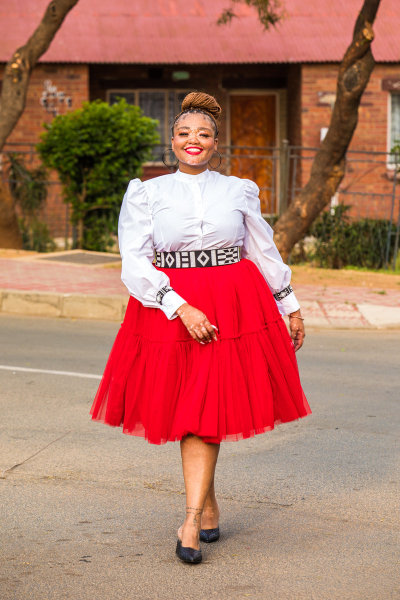 Red  Love Tutu Skirt